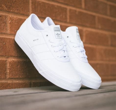 shop white sneakers adidas.